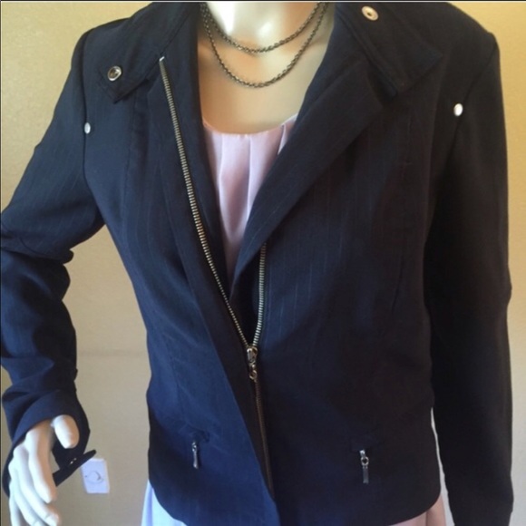 Navy Blue Rampage Jacket - Picture 4 of 5